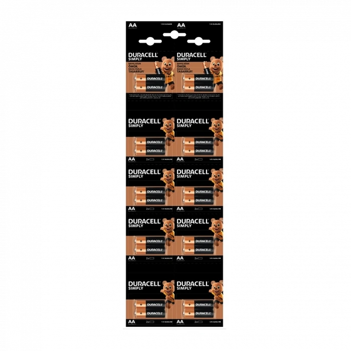 DURACELL KALEM PİL ALKALİN 20 PARÇA (5324)