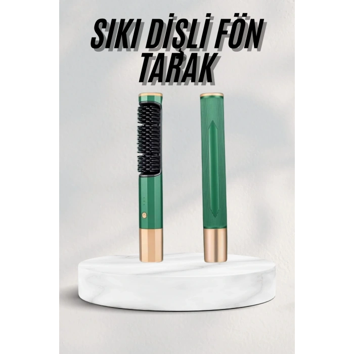 Düzleştirici Fırça Saç Düzleştirici Arada Fön Tarak Taşınabilir