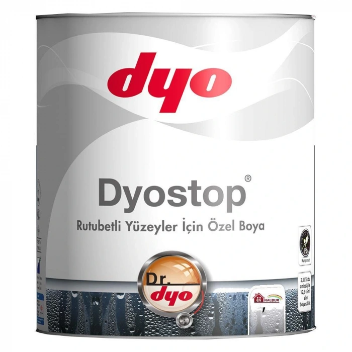 DYO kalitelistop Rutubet ve Nem Boyası 2,5 Litre