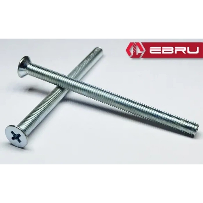 Ebru Yhb Göbek Kilit, Barel Vidası M5x60 - 100 Adet