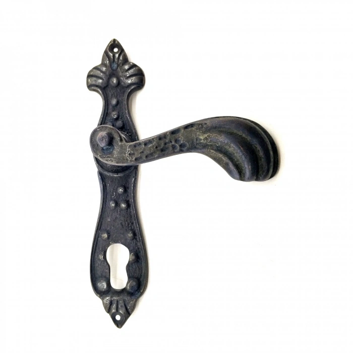 Eco Lounge Antika Tarz Dekoratif Pirinç Mevlana Yale Kapı Kolu - 228x48 mm, Oksit