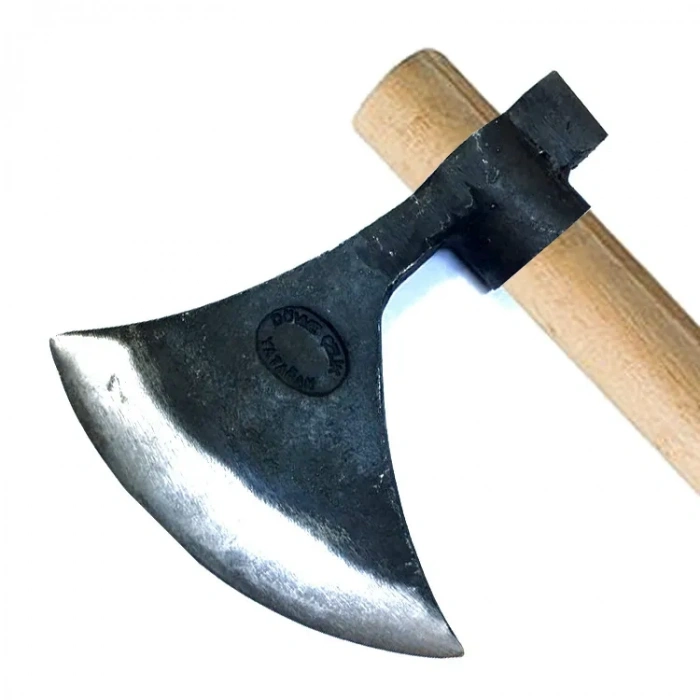 Eco Lounge Keserli Saplı Büyük Ay Balta 90 cm - Dövme Çelikten