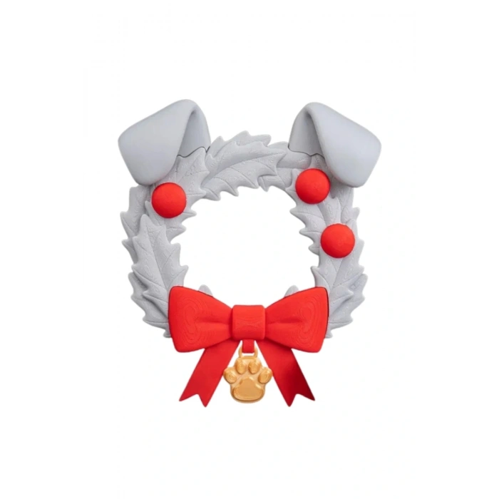 Eco Lounge Köpek Temalı Kapı Süsü 21 cm – Patili Yılbaşı Dekorasyonu