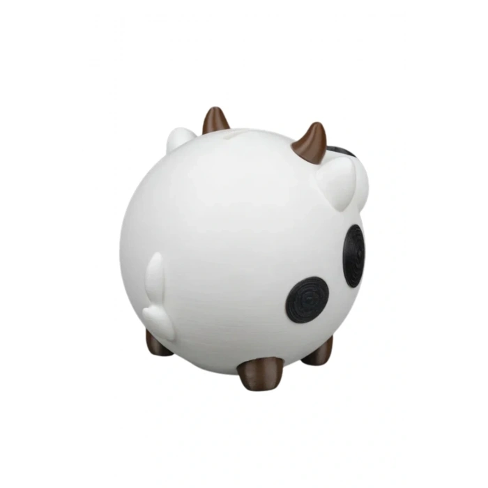 Eco Lounge Sevimli İnek Kumbara 13 cm – Dekoratif Para Kutusu 3D Baskı