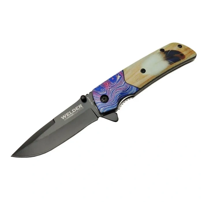 Eco Lounge Welder Tüylü Çakı 20,5 cm Yarı Otomatik , Kemerlikli