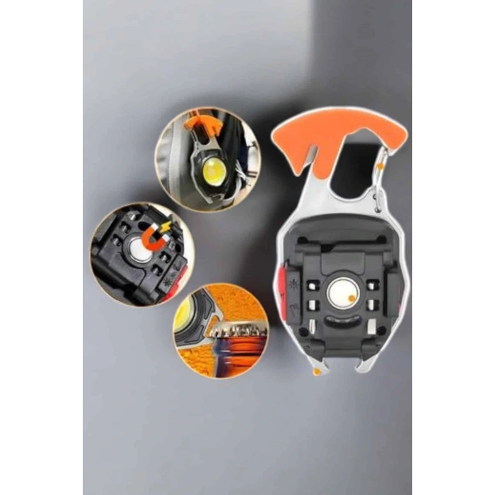 El Feneri Acil Işık Seti Tornavida Düdük Kapak Açma Kamp Lambası