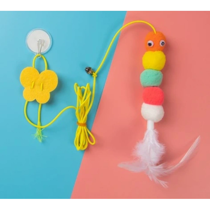 Elastik Kendinden Yapışkanlı Solucan Kedi Oltası (5324)