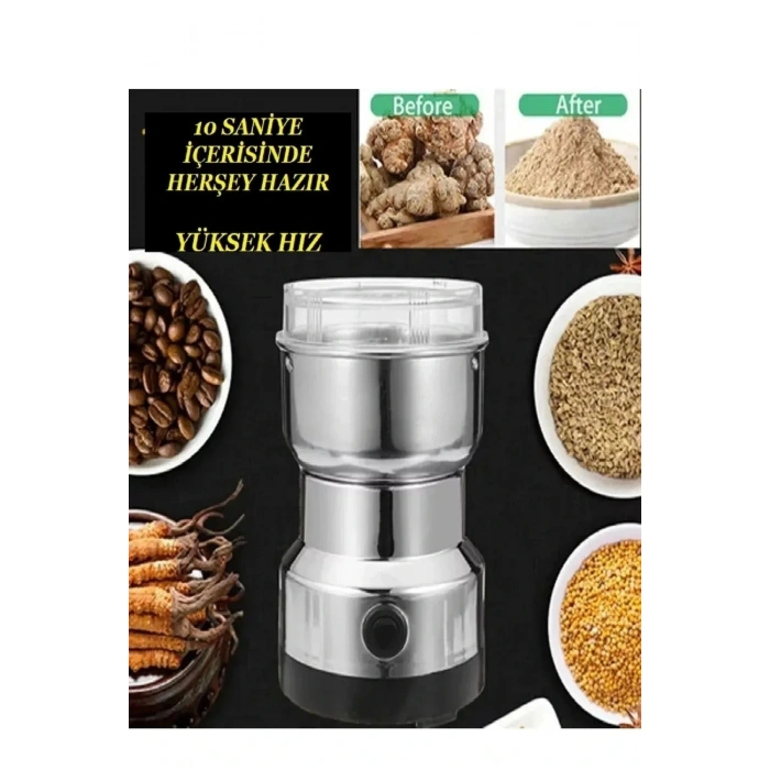 Elektrikli Paslanmaz Çelik Baharat Pirinç Öğütücü