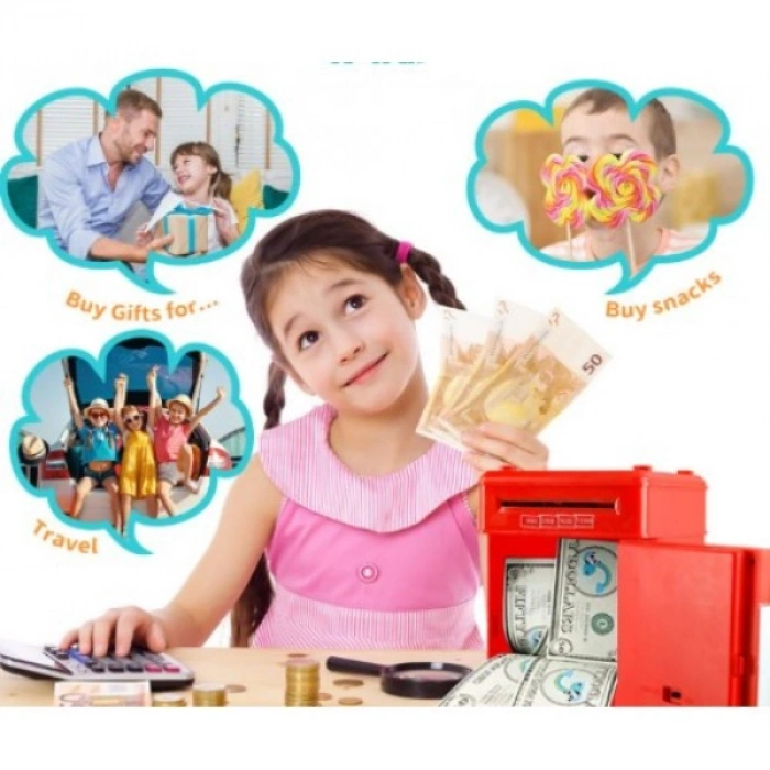 Elektronik Şifreli Kasa Otomatik ATM Kumbara