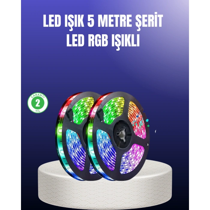Enerji Tasarruflu RGB Şerit LED 5 Metre