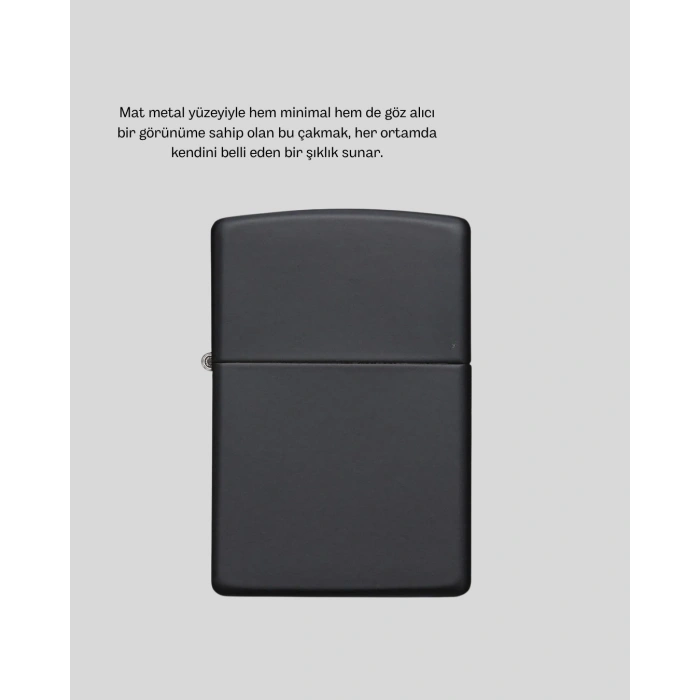 Ergonomik Metal Çakmak Mat Kaplamalı Ve Şık Tasarımlı Aksesuar