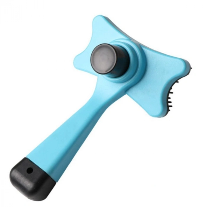 Evcil Hayvan Kedi Köpek Tüy Toplayıcı Otomatik Tuşlu Pet Tarak (5324)