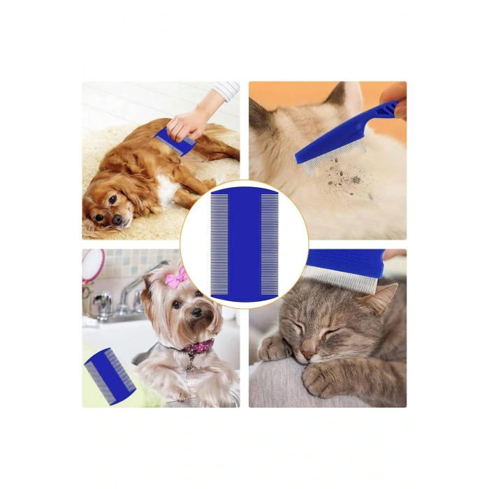 Evcil Hayvan Tarak Seti 4lü Bit Tarağı Ked Köpek Tüyüne Uygun