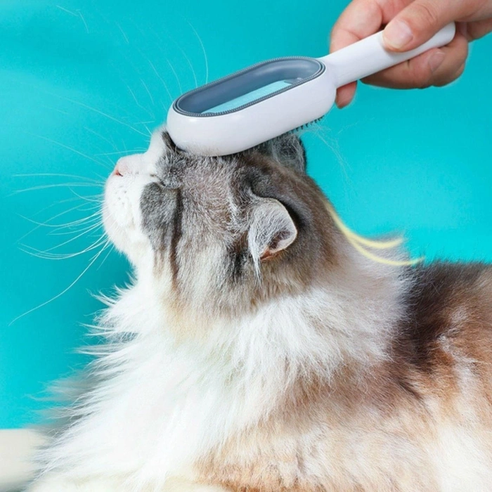 Evcil Hayvanlar İçin Çift Taraflı Pet Fırçası Nemli Tüy Tarama Tarağı (5324)