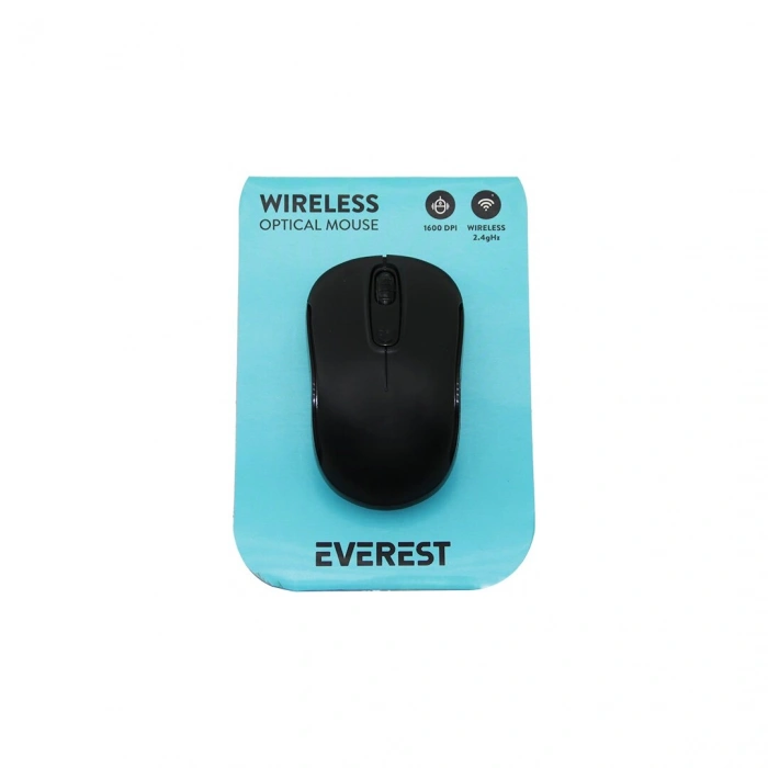 EVEREST SM-804 WİRELESS - KABLOSUZ 1600DPI USB OPTİCAL MOUSE VAKUM AMBALAJ (5324)