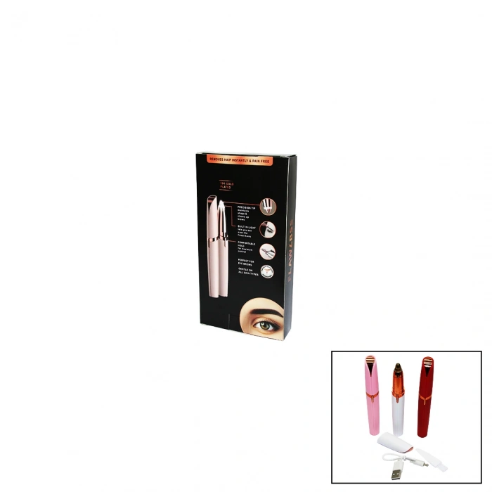 FLAWLBSS USB ŞARJLI KALEM MODELİ KAŞ BURUN YANAK KIL MAKİNESİ (5324)