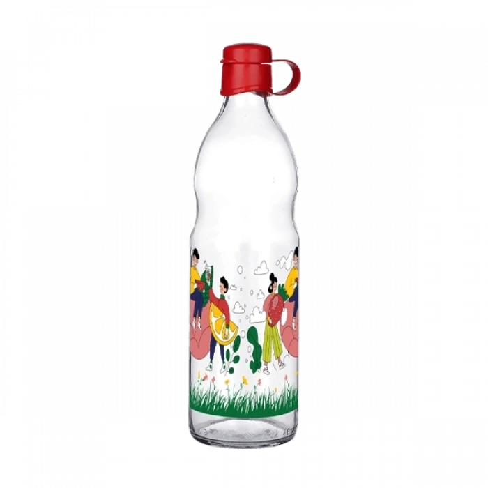 Frido Desenli Cam Suluk  1000 Ml