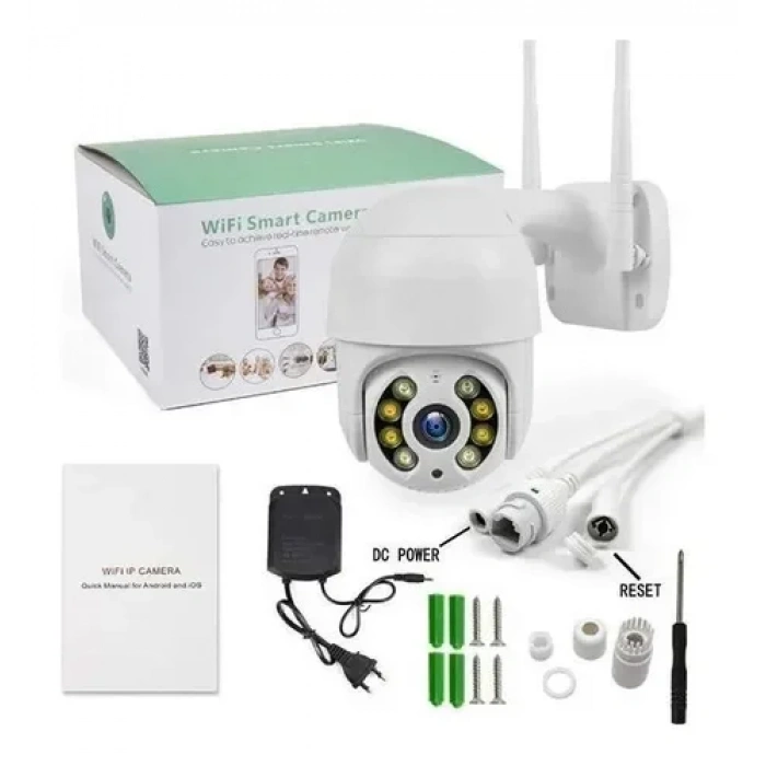 Full Hd 1080P IP66 Wifi Akıllı Haraket Sensörlü Takip 4x Zoom Su Geçirmez Ip Kamera (5324)