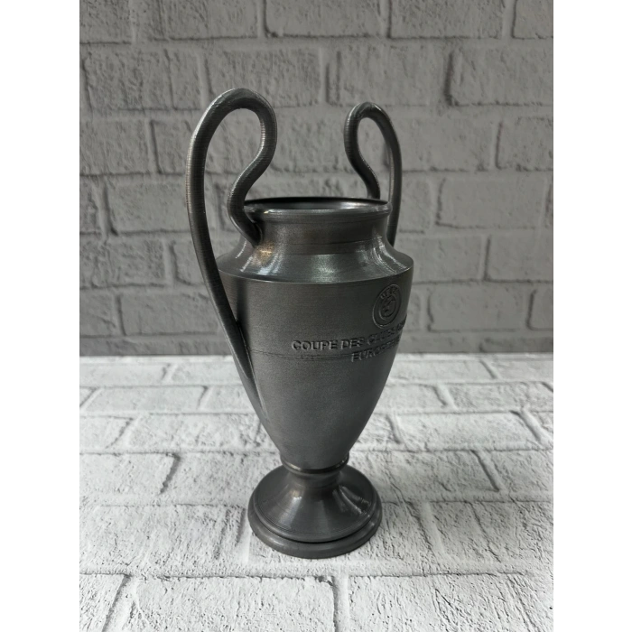 Füme Kupa 25cm Uefa Model Dekoratif Ödül Biblosu