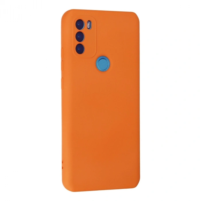 General Mobile Gm 21 Plus Kılıf Nano İçi Kadife Silikon - Turuncu
