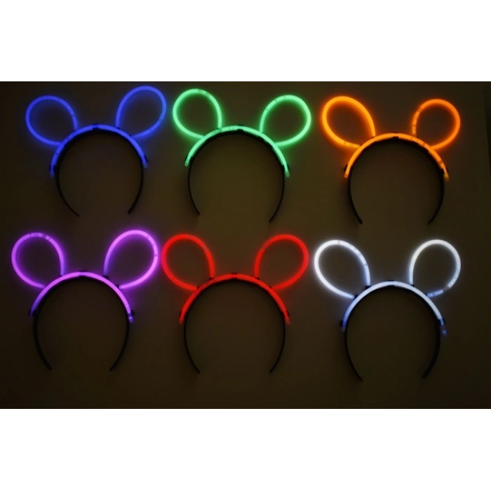 Glow Taç Fosforlu Taç Karışık Renk 12 Adet (5324)