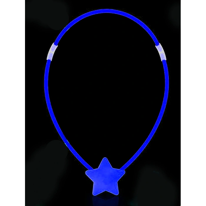 Glow  Yıldız Kolye - Glow Kolye - Glow Partisi Yıldız Kolye 6 Adet