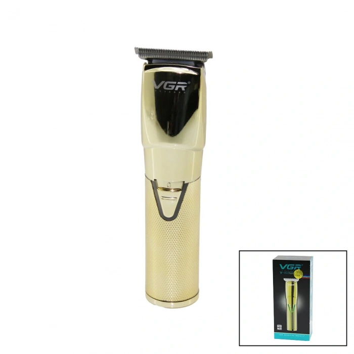 GOLD KROM KAPLAMA GÖVDE  SAÇ - SAKAL KESME TRAŞ MAKİNESİ  USB ŞARJLI V-903 (5324)