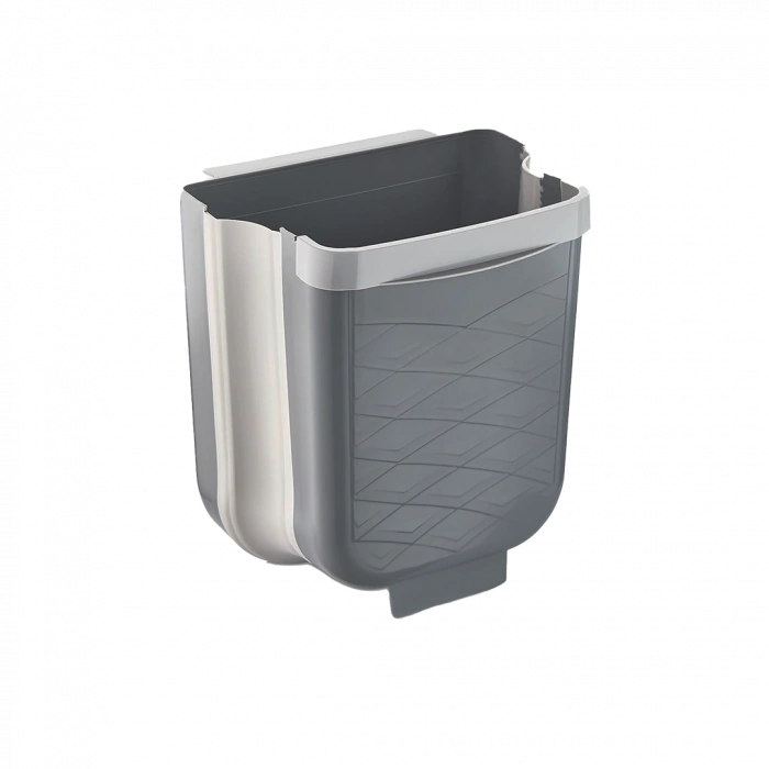 GRİ KATLANABİLİR MUTFAK ÇÖP KOVASI 6LT (5324)