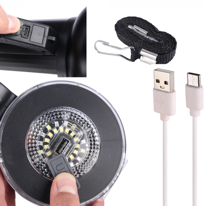 Gt Led Taşınabilir Güneş Solar Ledli Fener Wt-415
