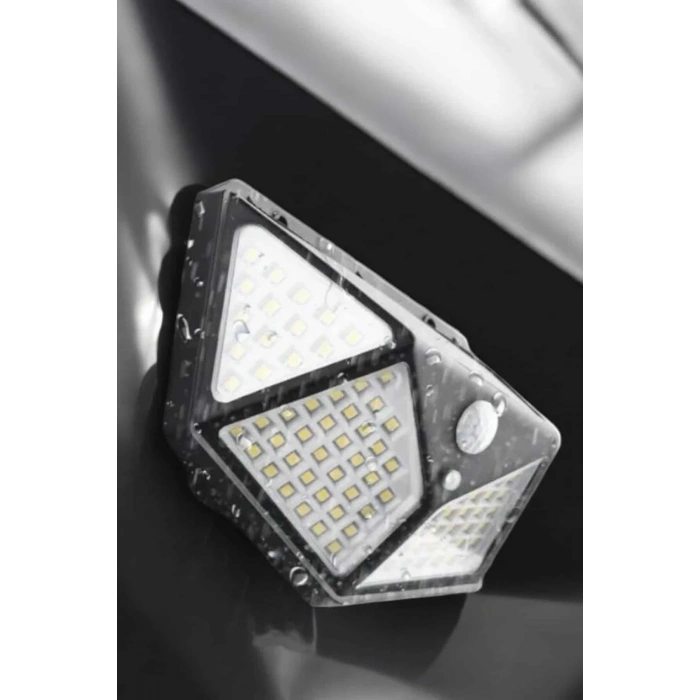 Güneş Enerjili Bahçe Aydınlatma Lambası Solar 100 Led Lamba