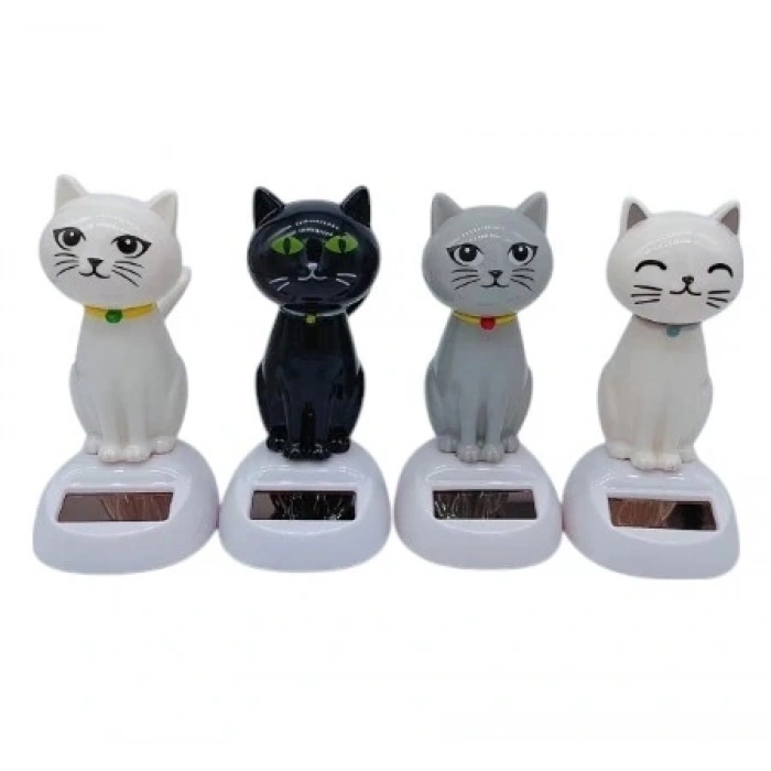 Güneş Enerjili Solar Sallanan Kedi