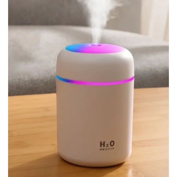 H2O LED Işıklı Mini Oda Hava Nemlendirici (5324)