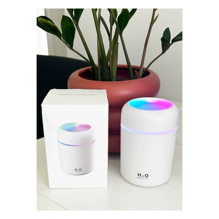 H2O LED Işıklı Mini Oda Hava Nemlendirici (5324)