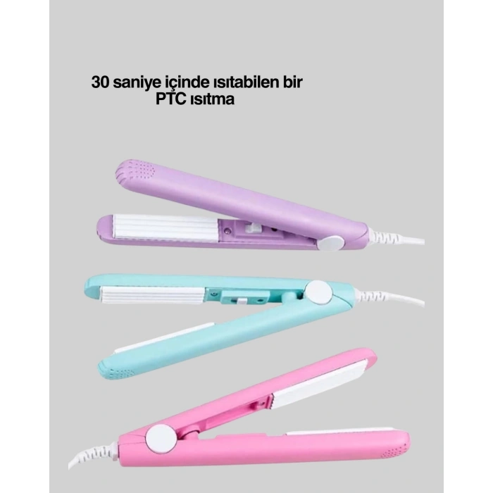 Hafif ve Taşınabilir Seramik Kısa Saç Maşası – Seyahate Uygun Ergonomik ve Güvenli Tasarım