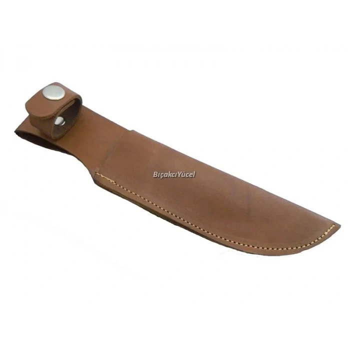 Hakiki Deri Uzun Bıçak Kılıfı 27 Cm, Kemerlikli