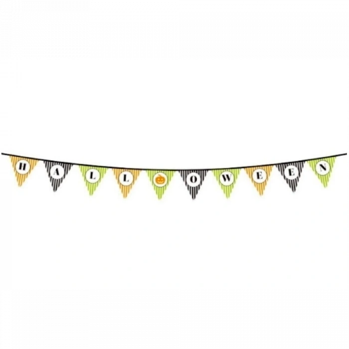 Halloween Kabak Banner Süsü