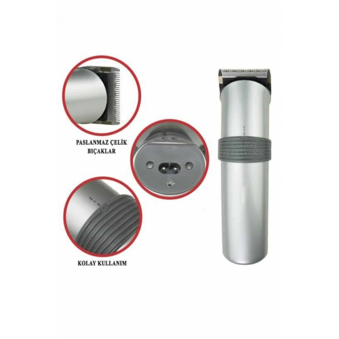 Hassas Ciltlere Özel Saç Sakal Ve Vücut Kuaför Tipi Şarjlı Tıraş Makinesi