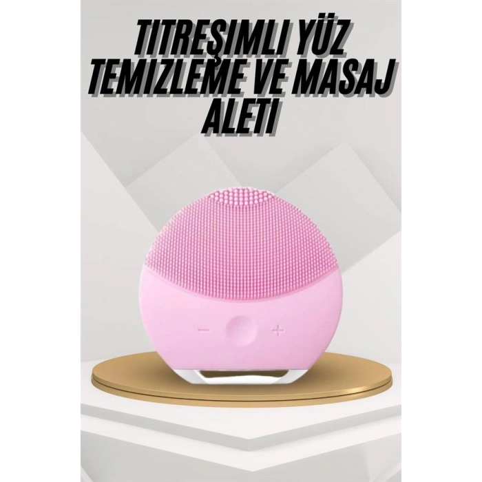 Hassas Ciltlere Özel Titreşimli Yüz Temizleme ve Masaj Aleti