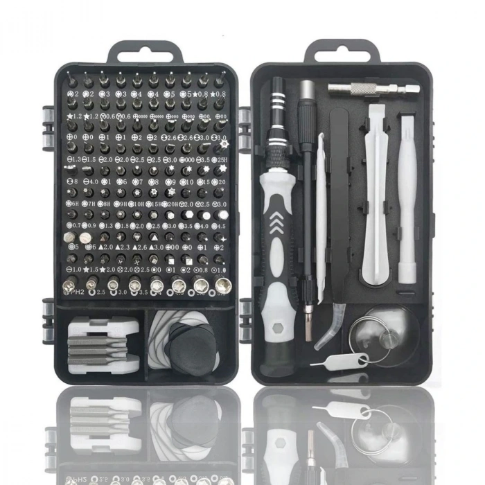 Hassas Tornavida Seti Bilgisayar Pc Telefon Onarım Aracı Seti Manyetik 115 in 1 Tornavida Seti (5324)
