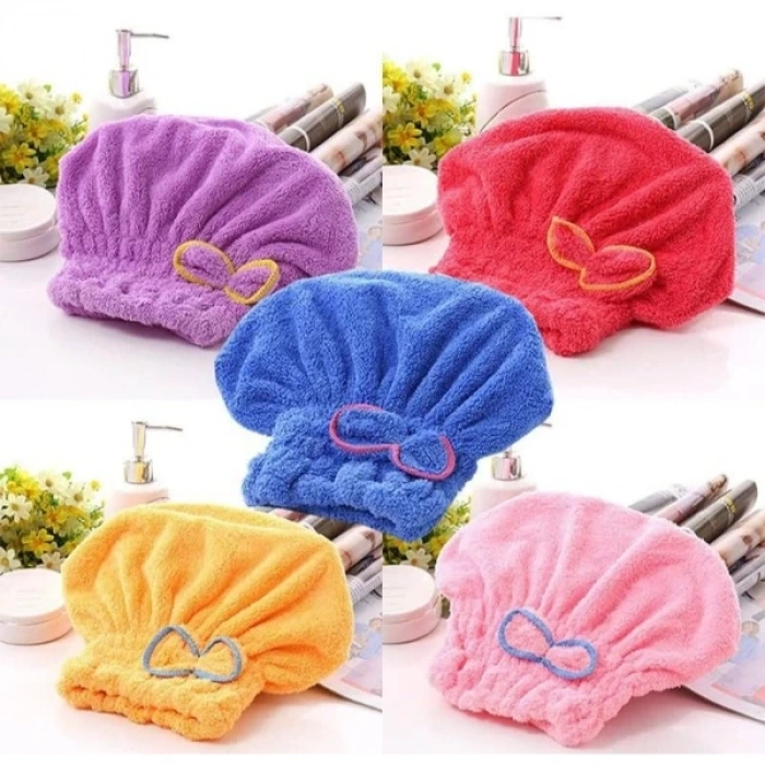 Havlu Saç Kurutma Bonesi