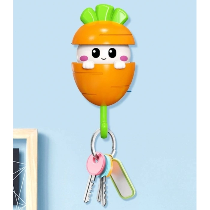 Havuç Tasarımlı Otomatik Açılan Yapışkanlı Askı (5324)