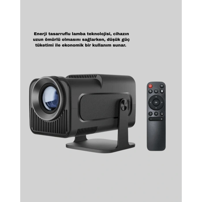 Hdmı Usb Girişli Akıllı Projeksiyon Cihazı Taşınabilir Düşük Tüketimli