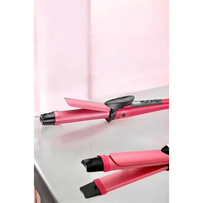 Hem Düzleştirici Hem Maşa Saç Şekillendirici