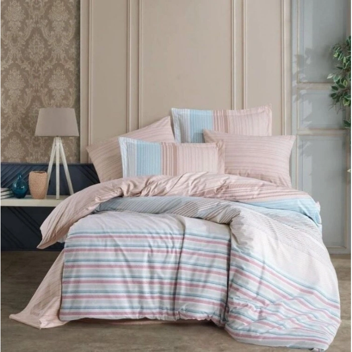 Hobby Kingsize Poplin Nevresim Trella Turkuaz