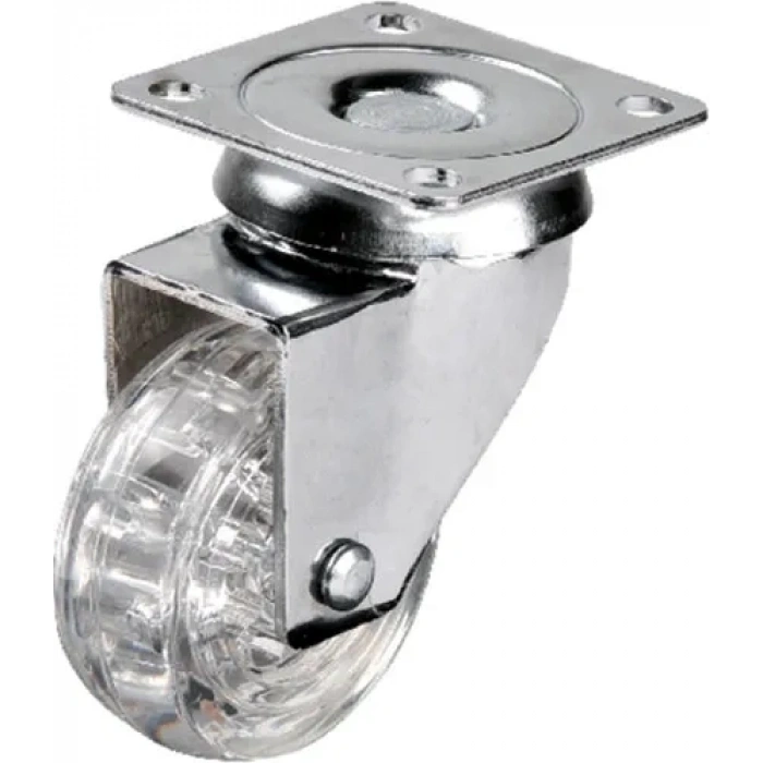 Hts 301 - 50x20 Mm Şeffaf Makaralı Tablalı Teker