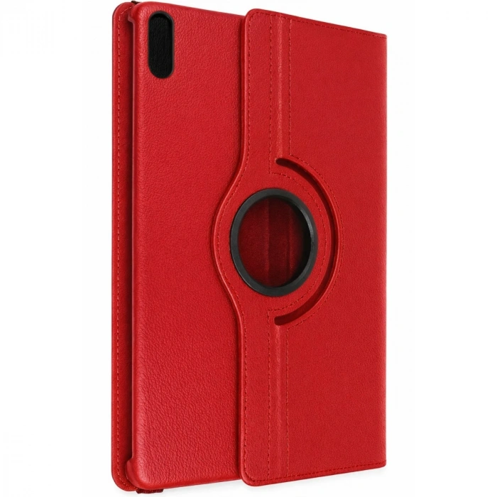 Huawei Matepad 11 10.9 360 Tablet Deri Kılıf - Kırmızı