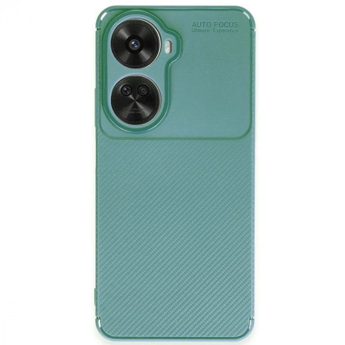 Huawei Nova 12 Se Kılıf Auto Focus Karbon Kapak - Koyu Yeşil