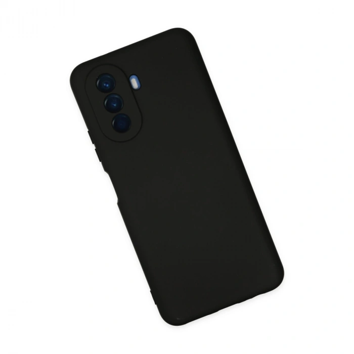 Huawei Nova Y70 Kılıf Nano İçi Kadife Silikon - Siyah