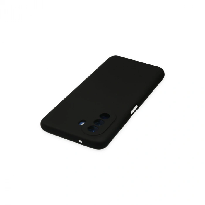 Huawei Nova Y70 Kılıf Nano İçi Kadife Silikon - Siyah