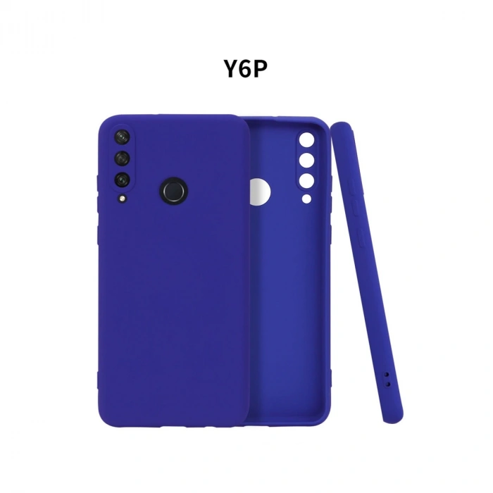 Huawei Y6p Kılıf First Silikon - Lacivert